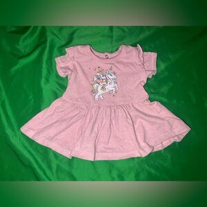 Disney Pink Unicorn Dress for Kids 0-3 Months